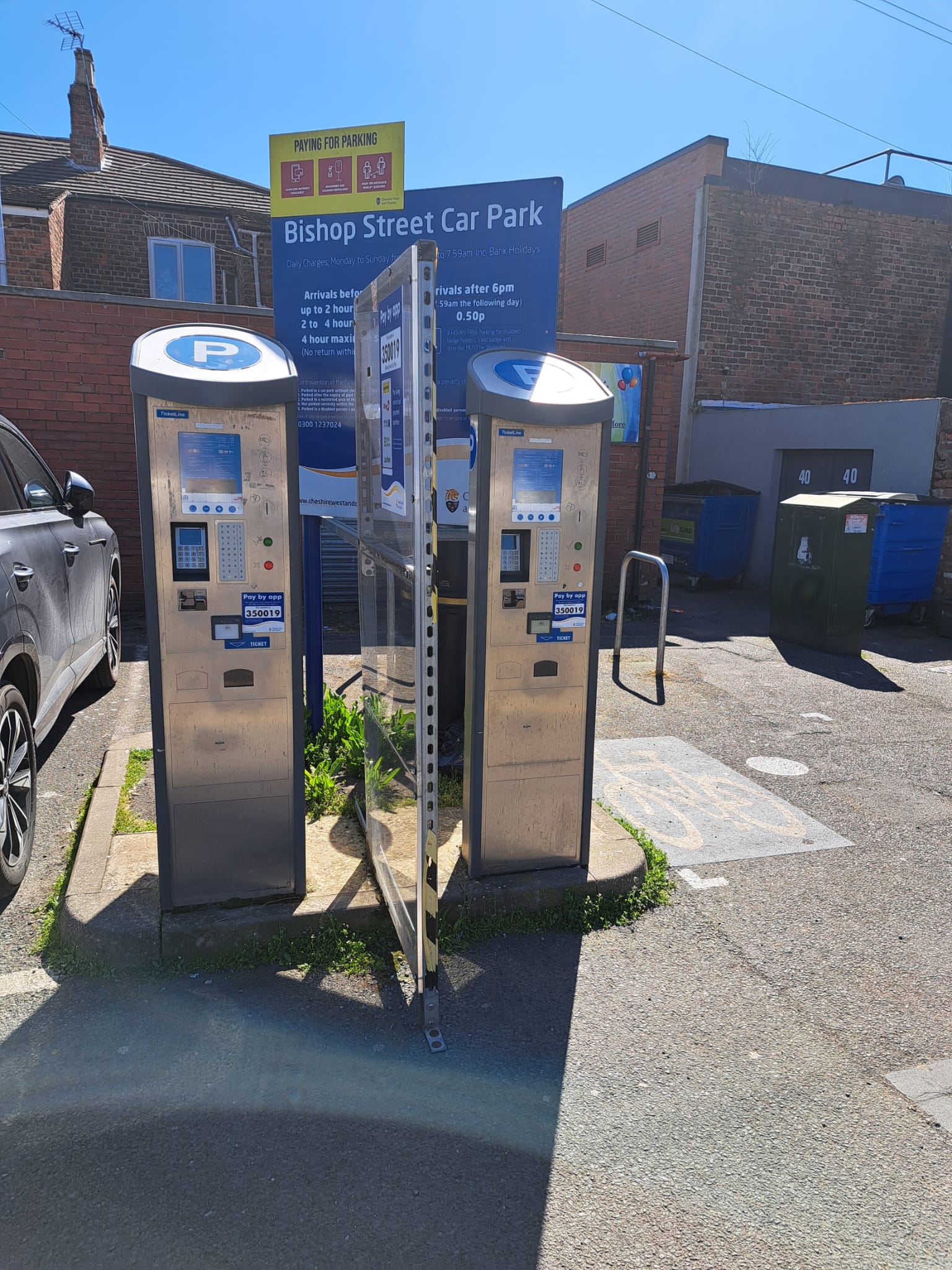 Bishop Street Car Park payment station
